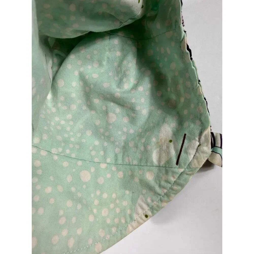 Urban Baby Bonnets Reversible Floral Bonnet Purple Mint est Small 6-12 Months